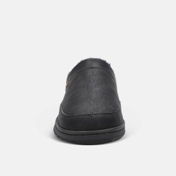 NEW LAMO men\'s julian clog ii slipper in waxed black main image 5